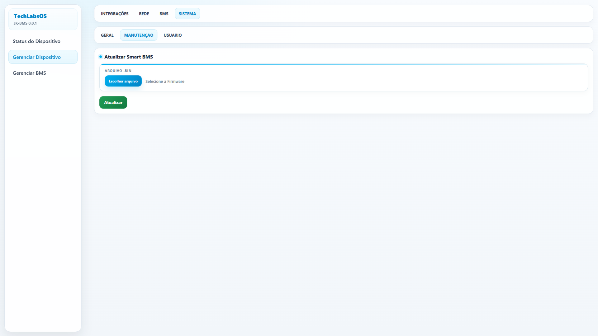 Atualizacao de firmware do SmartBMS Wi-Fi